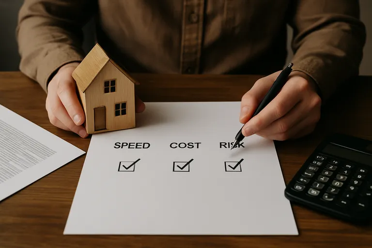 Vergelijking van opties: snelheid, kost en risico